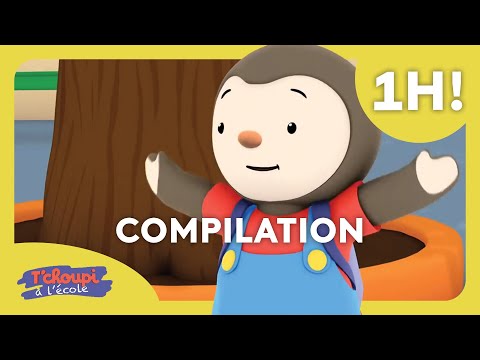 T'choupi à l'école 🌟 la compilation INÉDITE !!! 1h 🌟 Dessin animé pour enfants