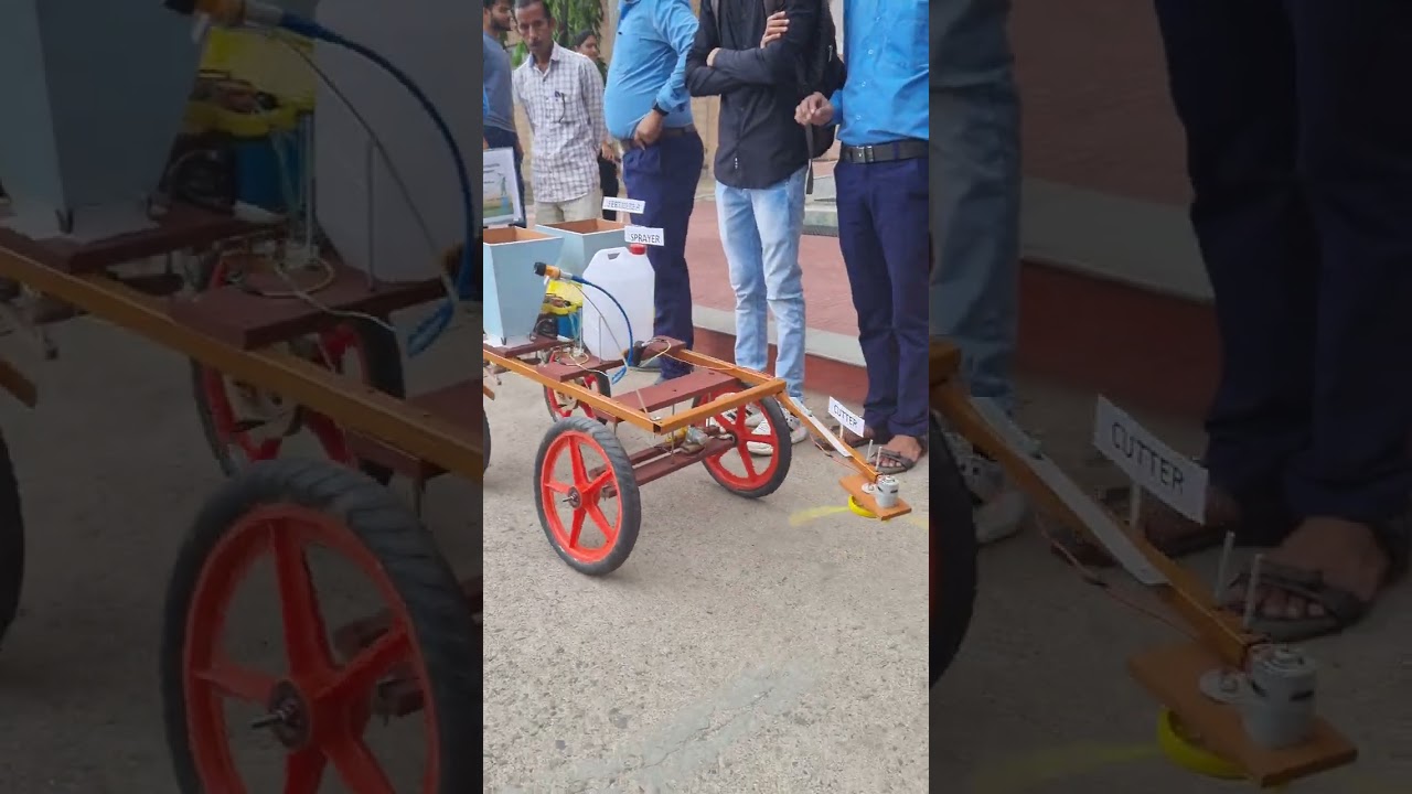 Design and Development of Multipurpose Farming Equipment for Spraying, Grass Cutting, and Fertilizer Application