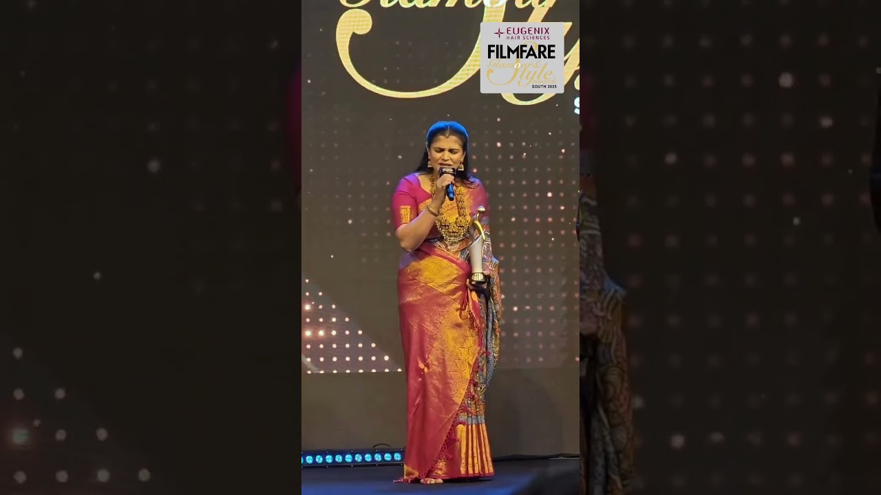 Chinmayi Sripaada Dazzles at Filmfare Awards 2025 🎤