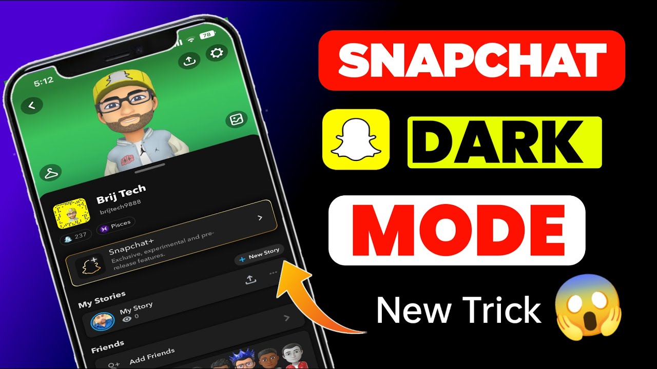 Enable Snapchat Dark Mode | New Update Guide 🌙
