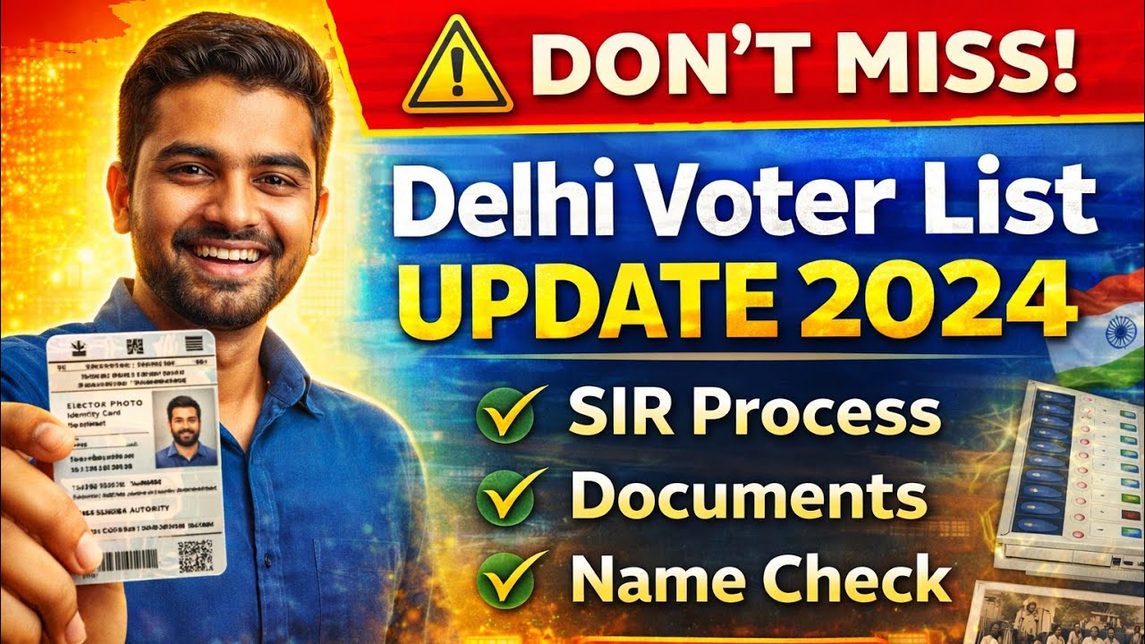 Delhi Voter List 2024 Update & SIR Process 🗳️