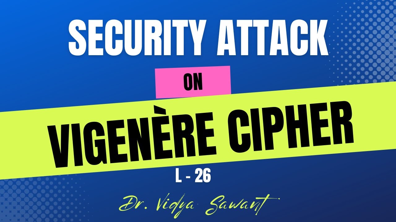 L 26 Crack the Vigenère Cipher: A Simple Attack Method 🔓