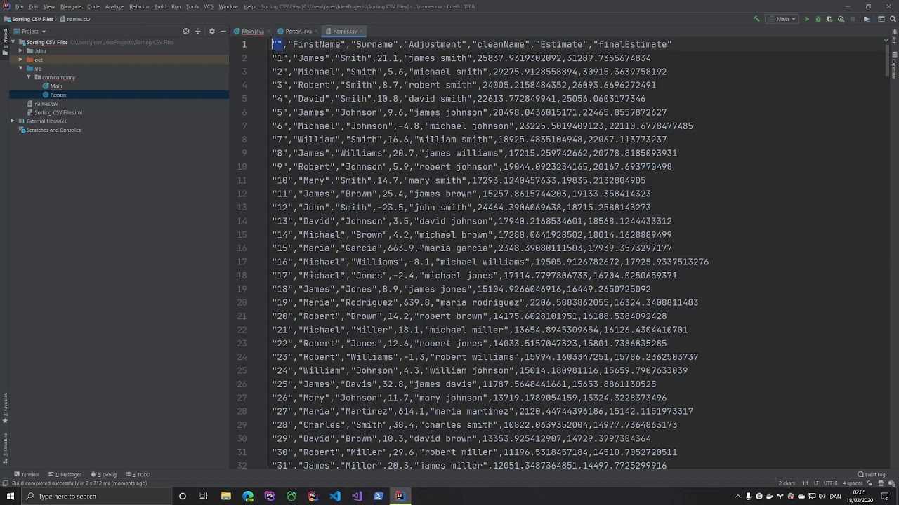 Java: Read CSV & Sort with Comparable 📄