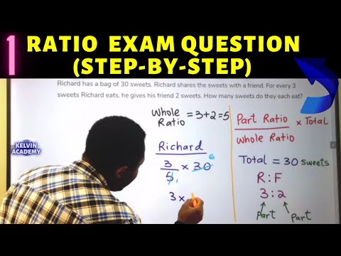 Richard Bag of Sweets Exam Question on RATIO (GCSE MATHS)