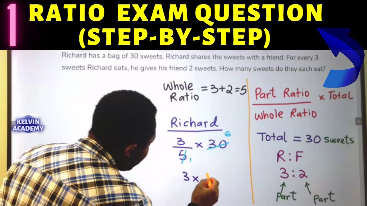 Richard's Sweets Ratio Exam Question | GCSE Maths Practice 🍬