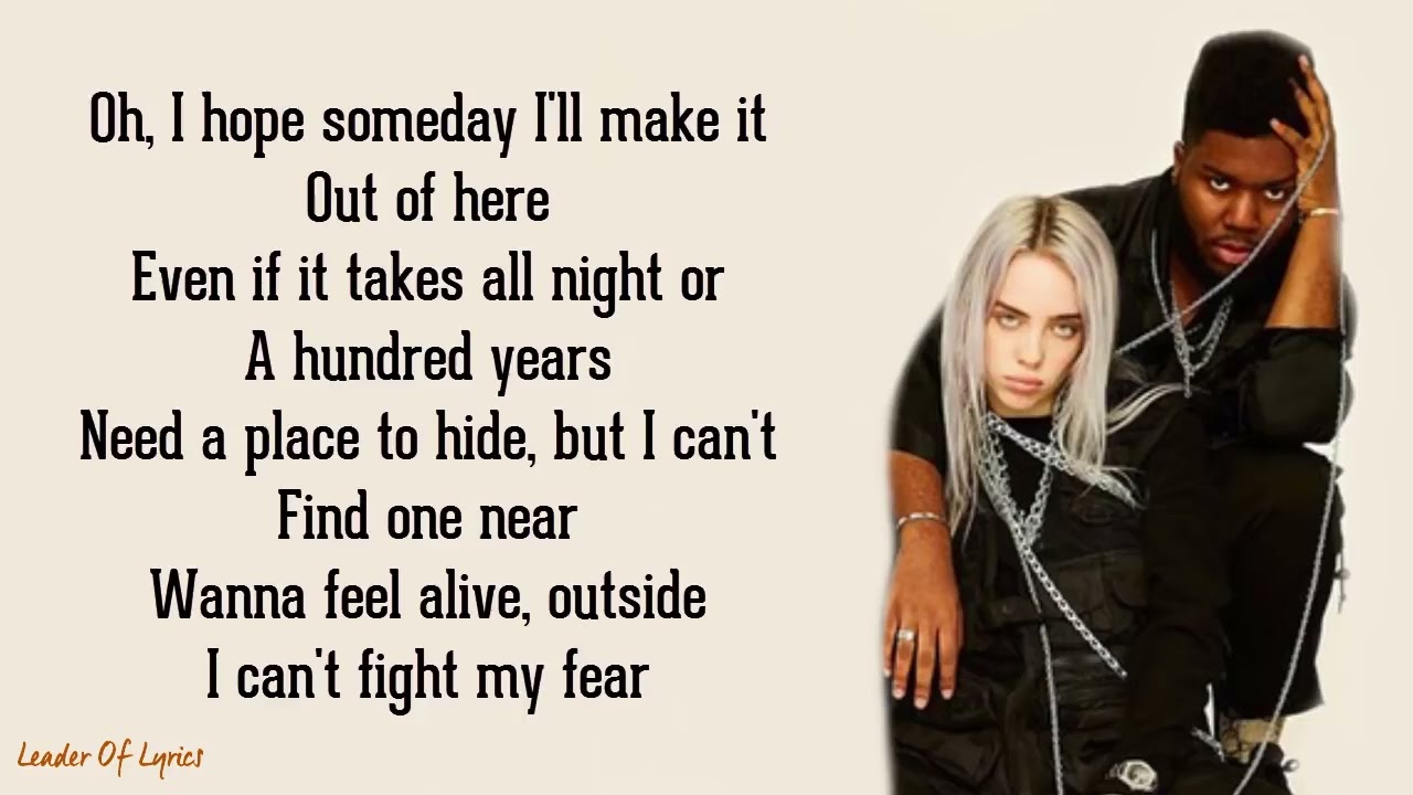 Lovely Lyrics by Billie Eilish ft Khalid 🎶