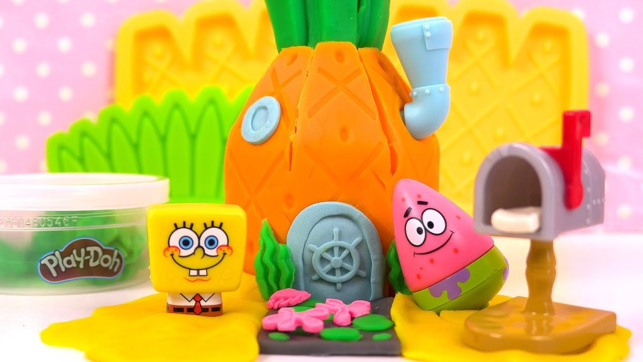 Play Doh Bob l'Eponge, Burger, Smoothie & Dentiste 🧸