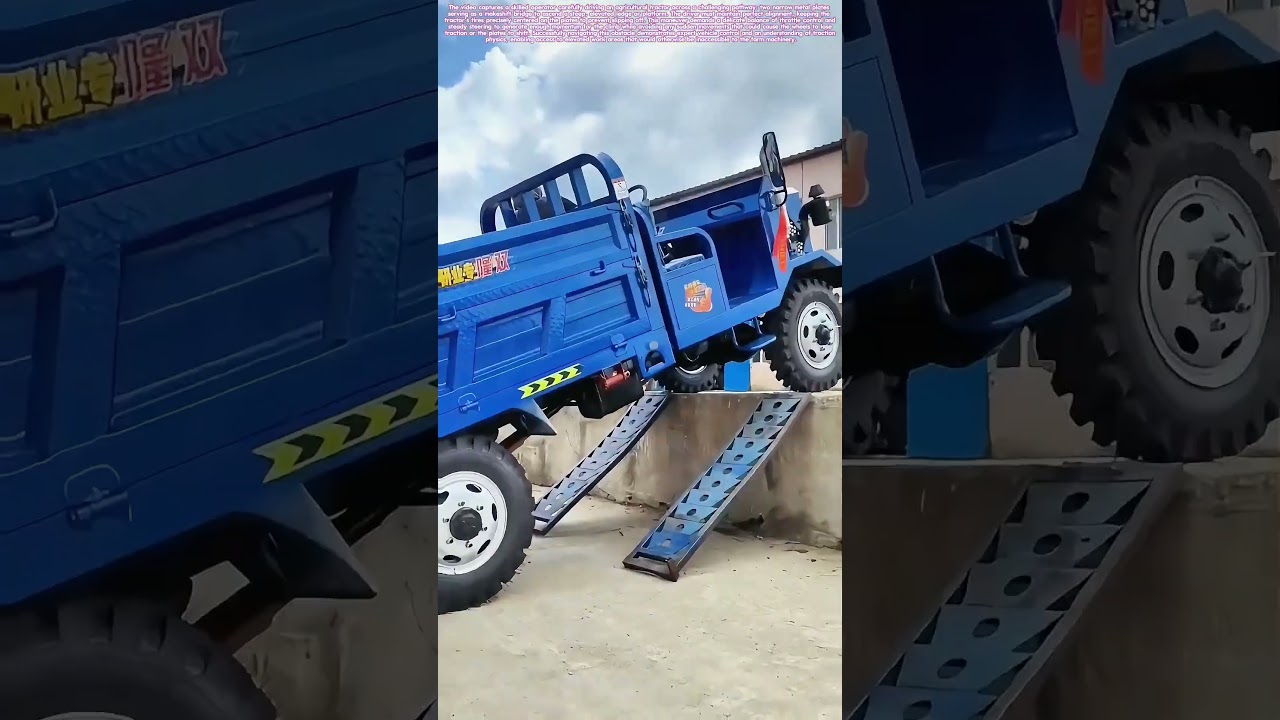 Tractor on Narrow Ramps: Navigating Inclines π