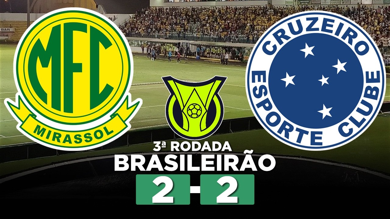 VAR BATE RECORDE! CRUZEIRO E MIRASSOL FICAM NO EMPATE NO MAIÃO! MIRASSOL 2 x 2 CRUZEIRO