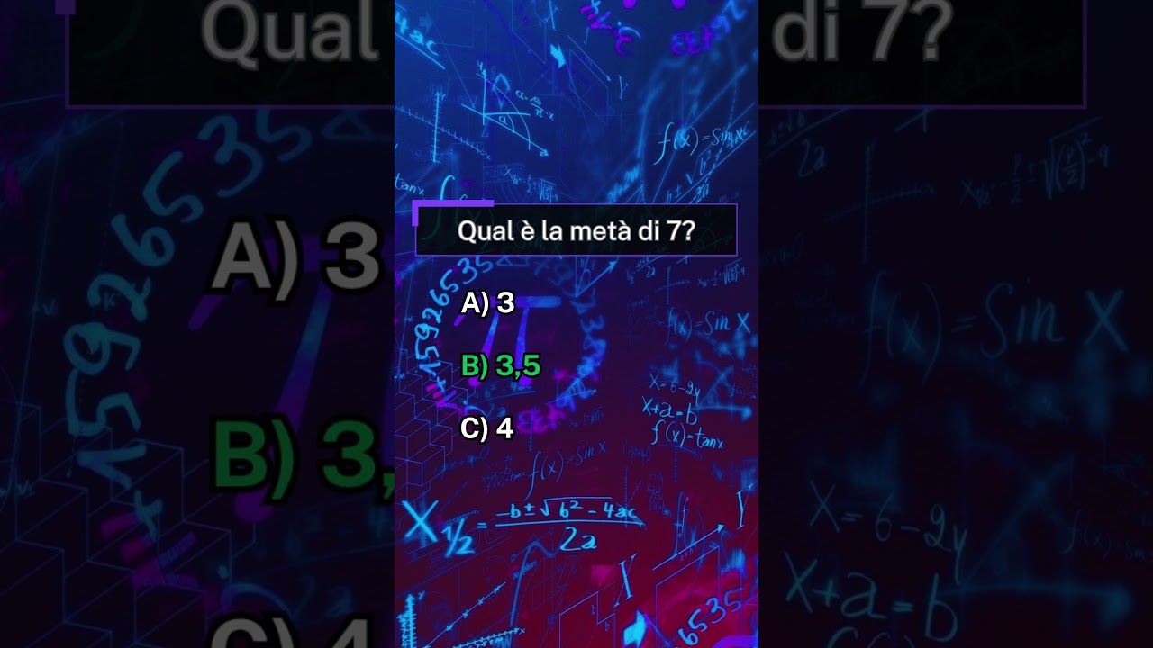 Sfida il Tuo Cervello con questo Quiz di Matematica! 🧠