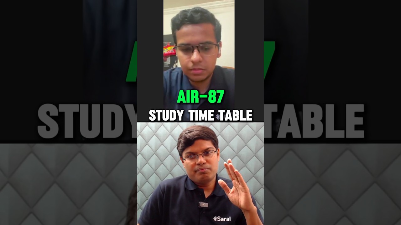 IIT JEE Top 100 Rankers Study Routine 📚