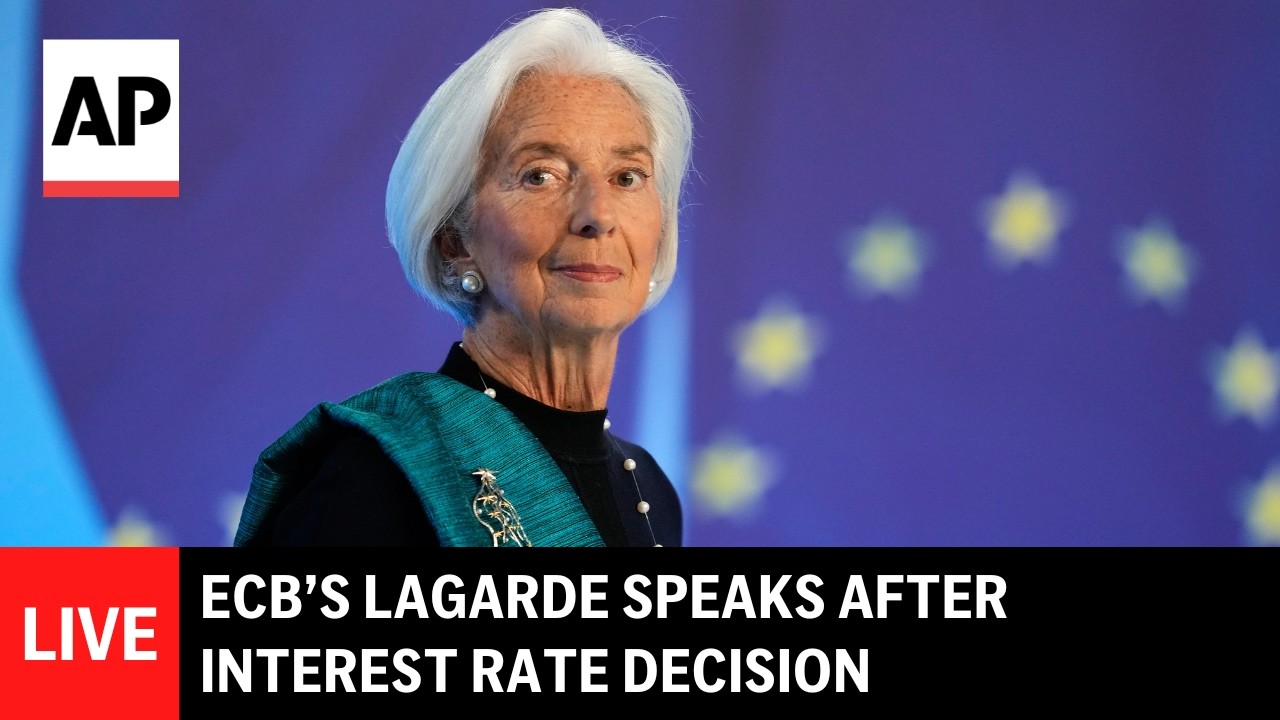 LIVE: ECB’s Lagarde speaks after interest rate decision