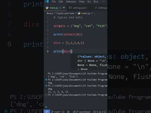 Python Basics: TUPLES & SETS in Under a Minute! 🔗
