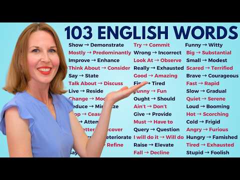103 Advanced English Words to Elevate Your Daily Speech & Boost IELTS Skills π