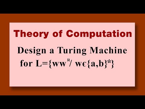 L={ww^R/wЄ(a b)*} Design a turing machine Theory of computation