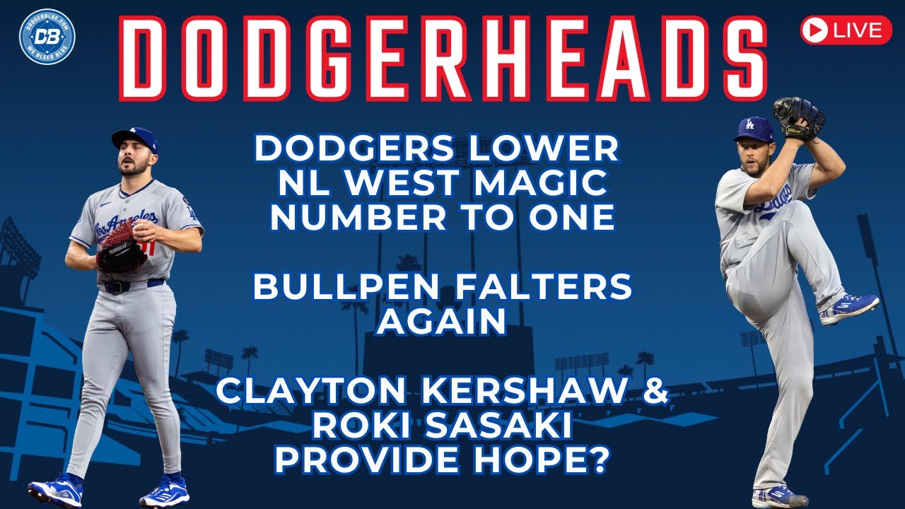Dodgers Near Playoff Spot as Kershaw & Sasaki Boost Bullpen 🔥