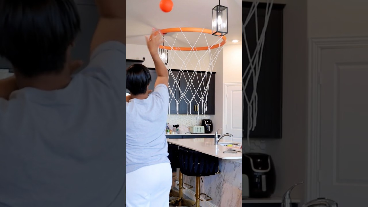 DIY Basketball Hoop for Fun 🎉