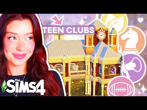 Building Different TEEN CLUB HANGOUTS in The Sims 4