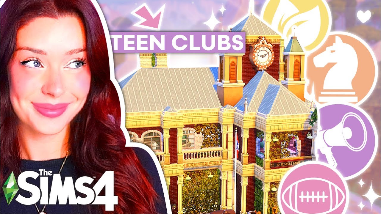 Building Different TEEN CLUB HANGOUTS in The Sims 4