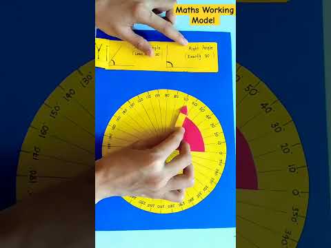 Maths Working Model || Types of Angles || TLM Project