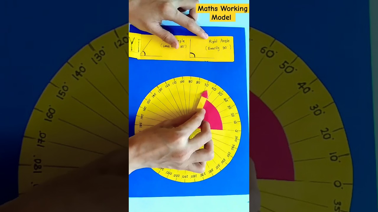 Engaging Maths Working Model on Types of Angles | TLM Project 📐