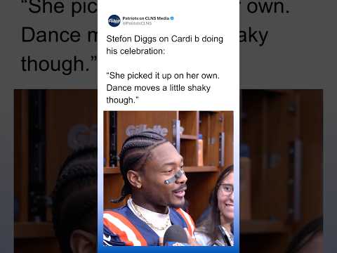 Stefon Diggs on Cardi B doing his Signature Celebration