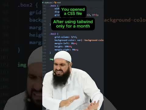 Vanilla CSS vs Tailwind CSS Reaction 💀 #shorts #coding #css #tailwindcss