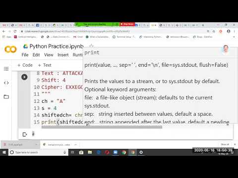 Python code for Implementation of Caesar Cipher in Cryptography, Prof V N Jokare, NBNSCOE, Solapur
