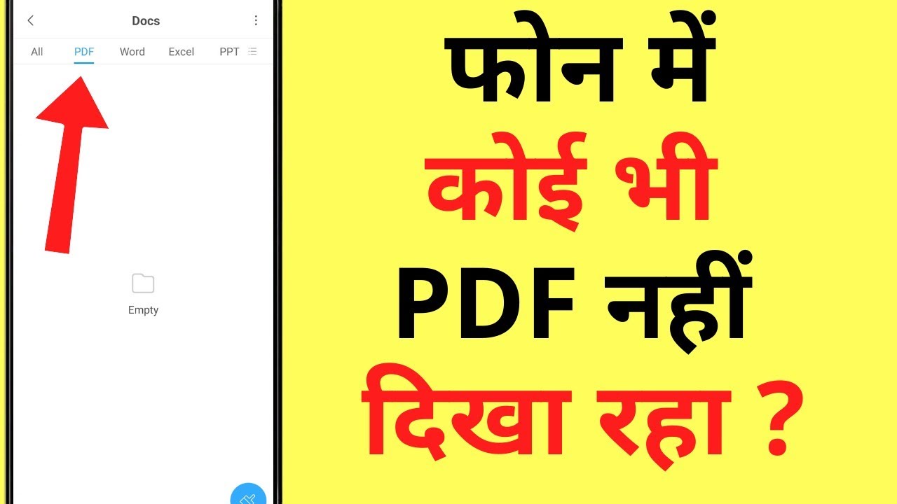 Phone Mein PDF Nahi Dikh Raha Hai: PDF File Not Showing in File Manager