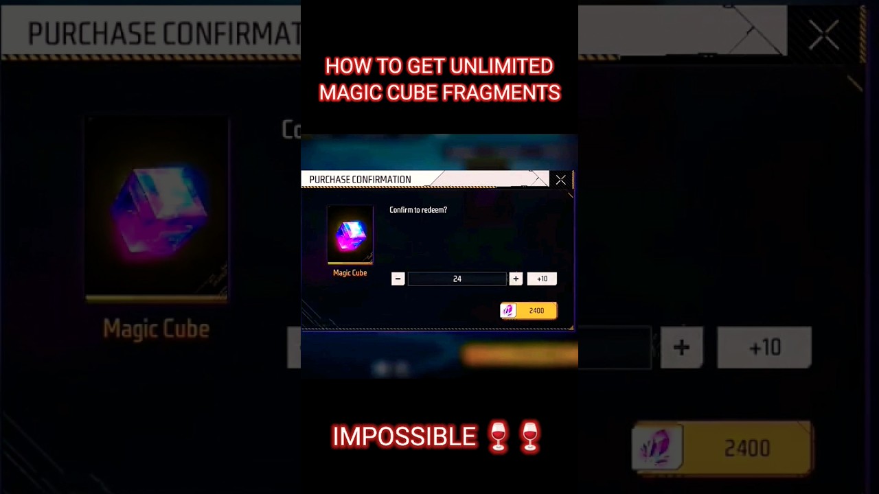 Get Unlimited Magic Cube Fragments in Free Fire 🧊