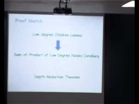 Aithmetic Circuit Complexity Tutorial - II by Neeraj Kayal- Microsoft Research, Bangalore