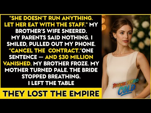 They Seated Me in the Kitchen at My Brother’s Wedding — So I Walked Out and Took the Company With Me