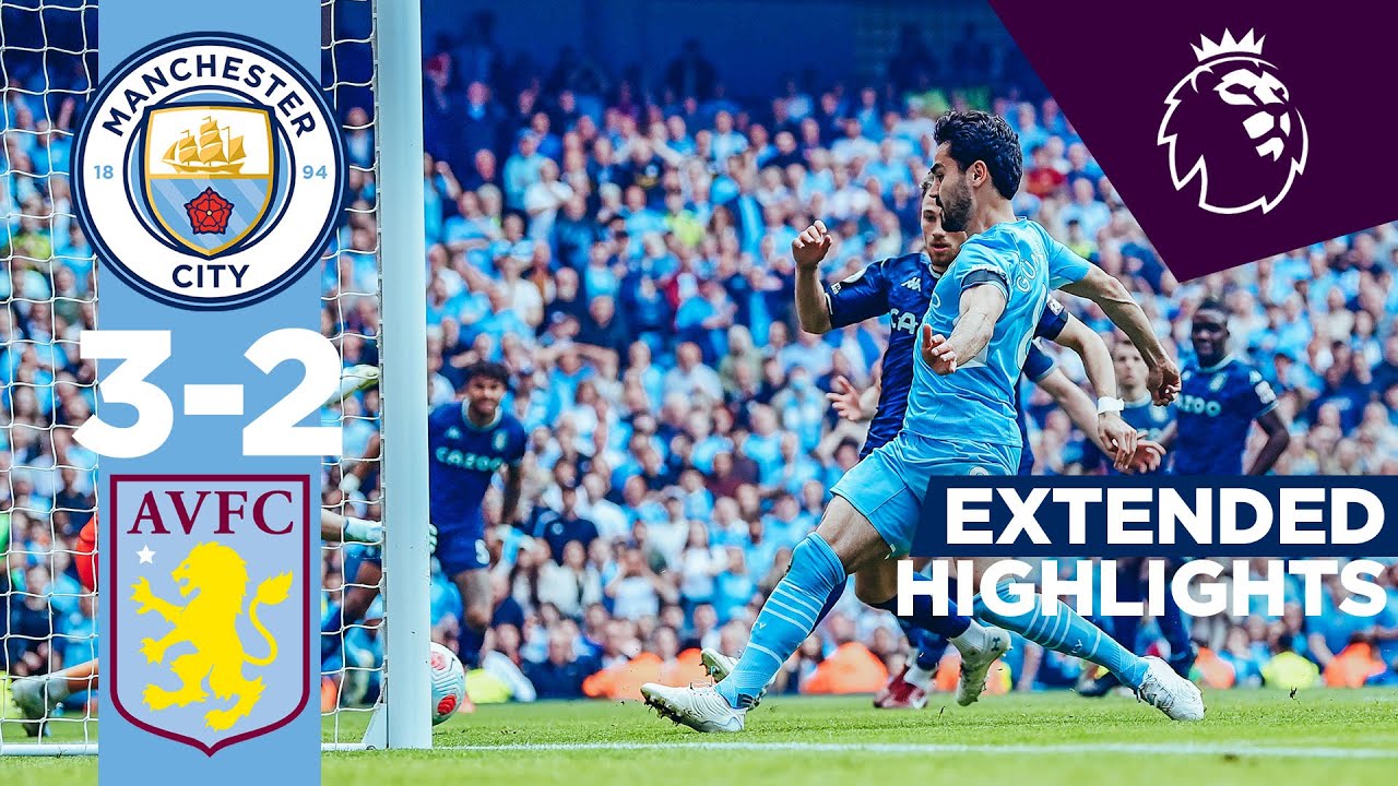 Man City Clinches 4th Premier League Title in 5 Years with Dramatic 3-2 Win over Aston Villa 🏆