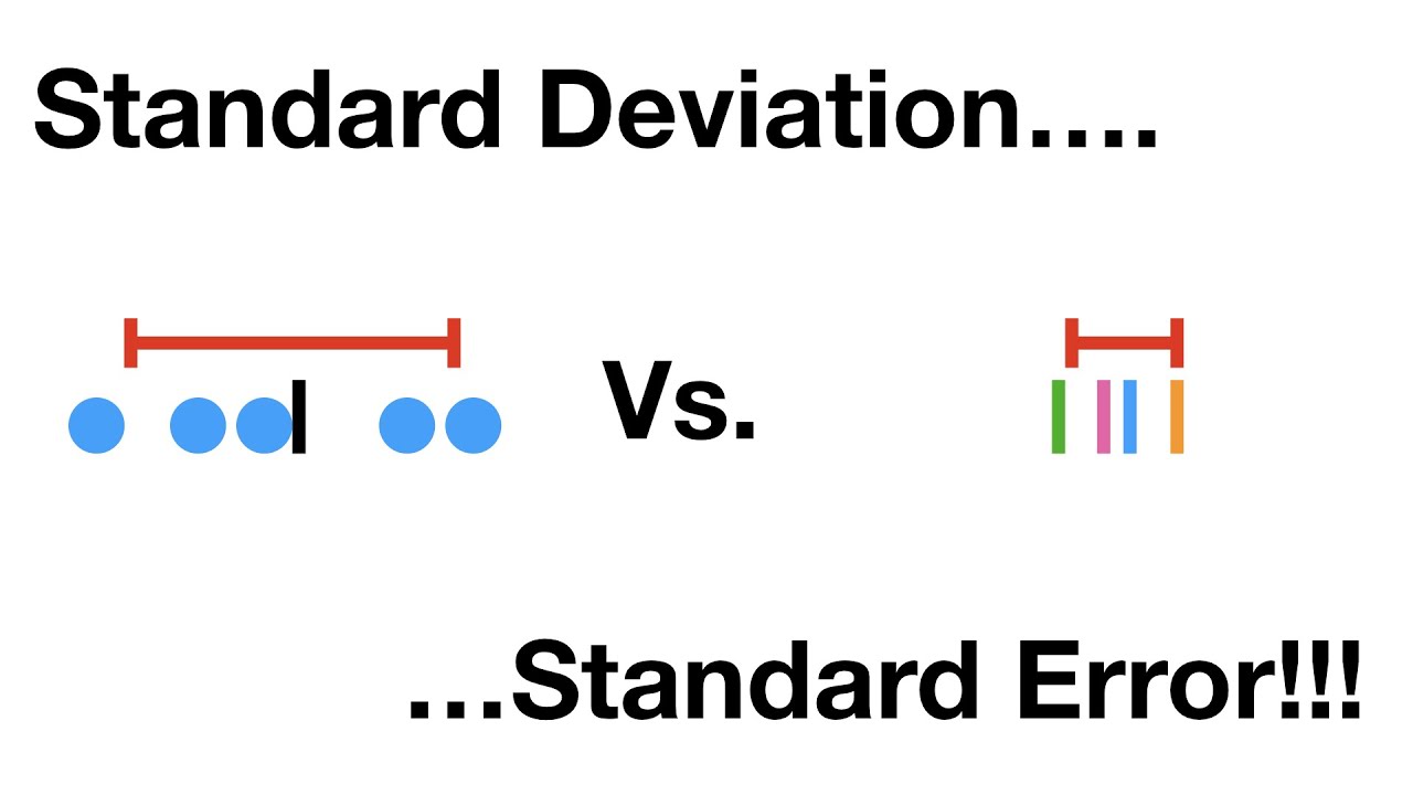 Standard Deviation vs. Standard Error: Clear Explanation & Key Differences ๐