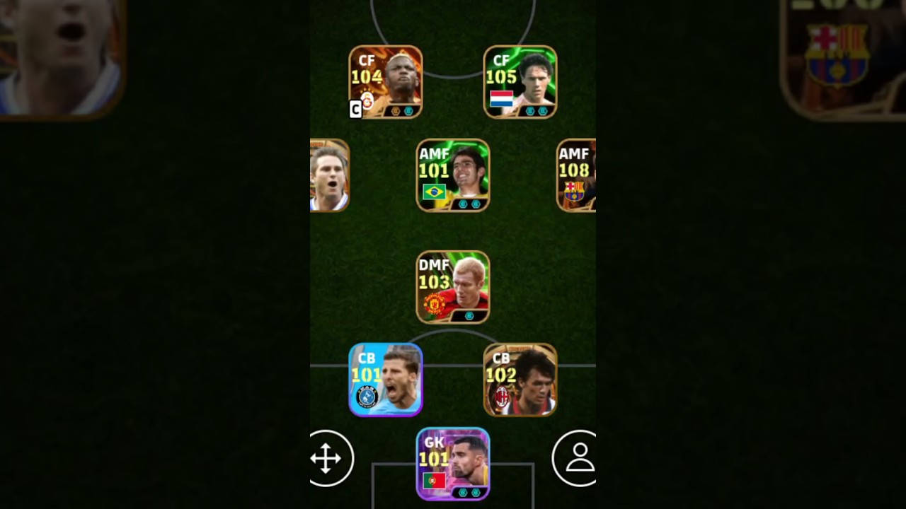 best squad | 4-1-3-2 Formation | efootball 2025 mobile #shorts #efootball #pes #viral