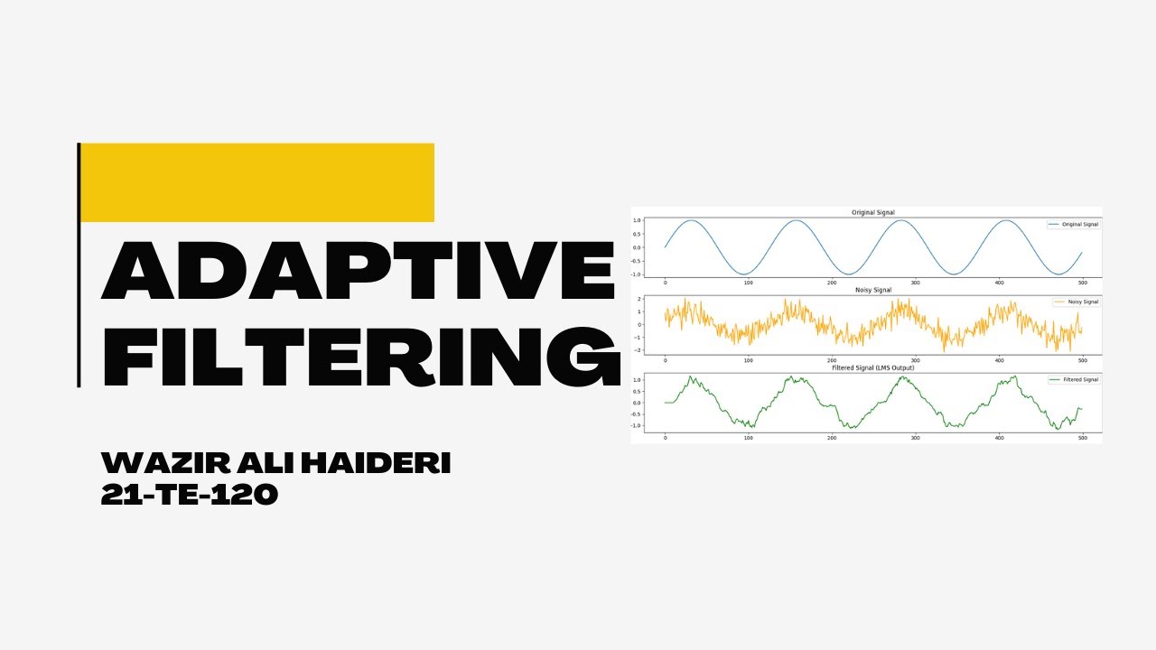 Adaptive Filtering & LMS in DSP 📡