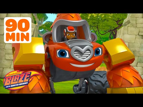 Blaze Transforms into a GORILLA & More Animal Rescues! | 90 Minutes | Blaze and the Monster Machines