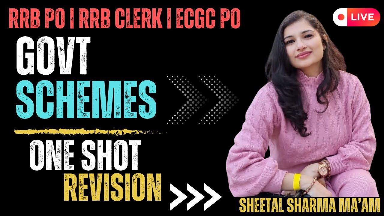 Government Schemes 2025 | RRB PO & Clerk 📚