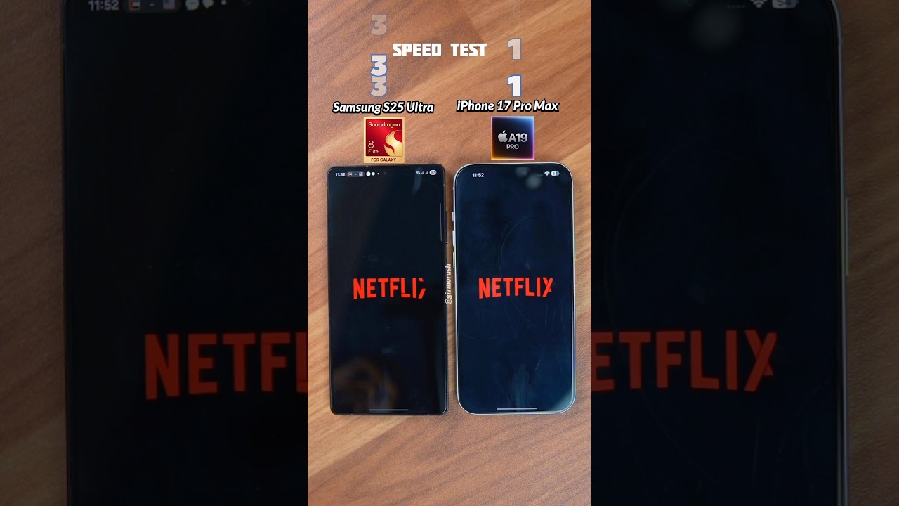 Galaxy S25 Ultra vs iPhone 17 Pro Max Speed Test 🚀