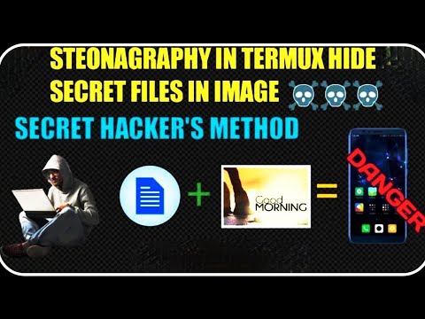 How to hide any file inside any image || Stenography in Termux || Easy method || #StayHome