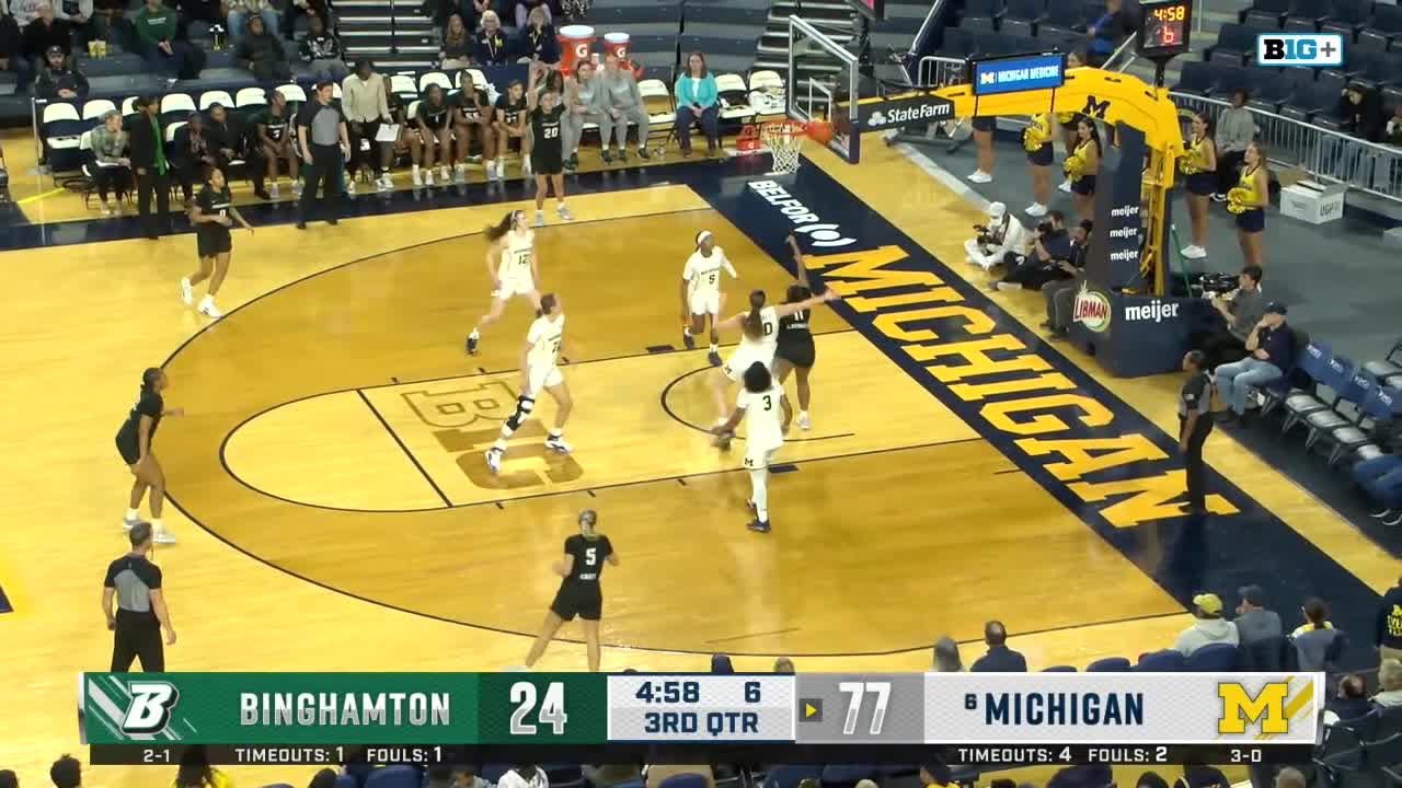 Michigan Converts Defense into Offense vs. Binghamton 🏀