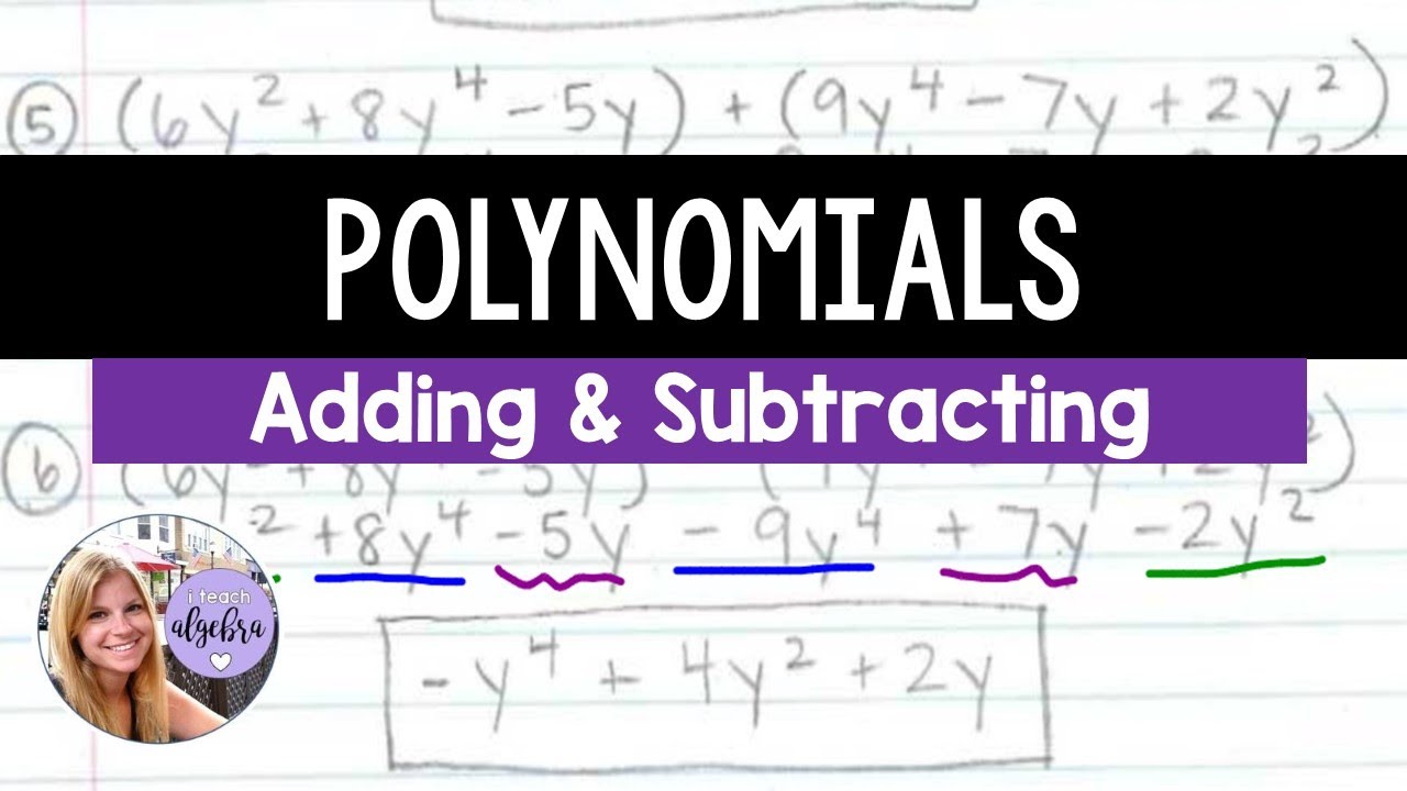 Master Algebra 1: Adding & Subtracting Polynomials Made Easy ✨