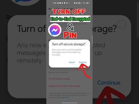 How to Turn Off End to End Encryption in Messenger 2024 | Remove End to End Encryption on Messenger