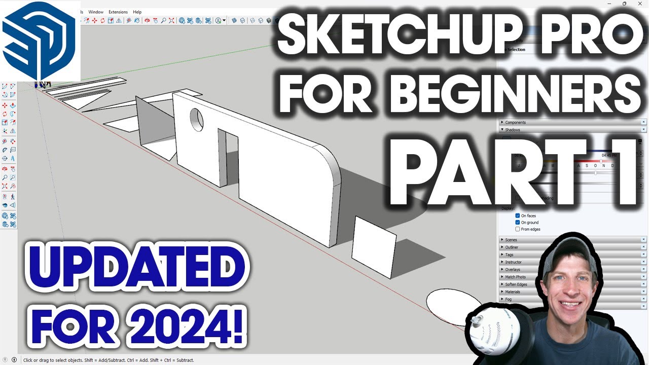 SketchUp Pro 2024 for Beginners: Part 1 🏗️