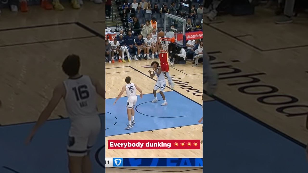 Watch These Jaw-Dropping Dunks by Jalen Johnson, Dyson Daniels, Zaccharie Risacher & Kristaps Porzingis! 🏀