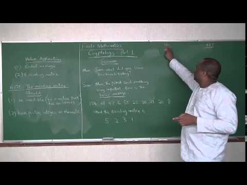 Cryptology - Part 1: Matrices