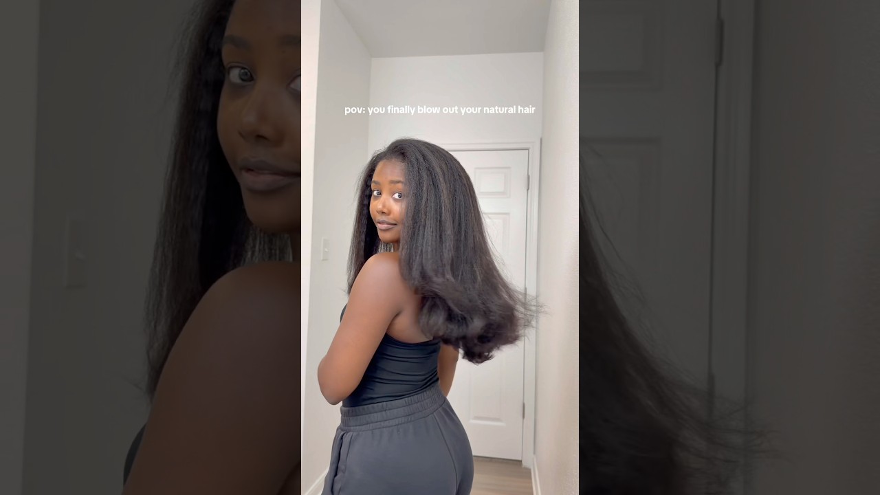 Kinky Straight Half Wig Perfect for Type 4 Hair ✨