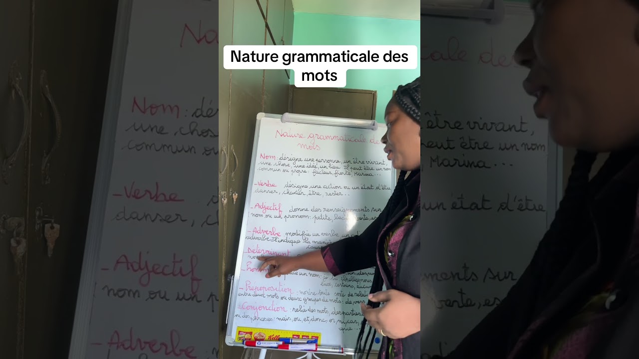 Nature grammaticale des mots 📚