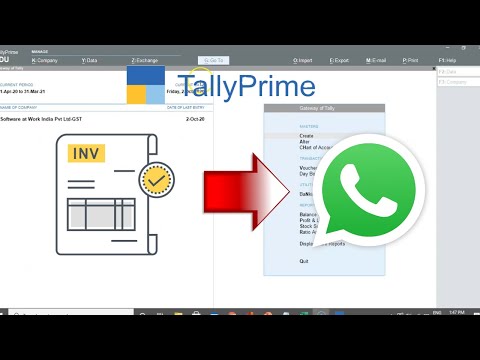 Send Tally invoices on Whatsapp | Whatsapp Module for TallyPrime