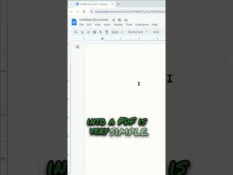 How to Save a Google Doc as a PDF